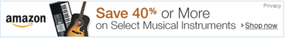 Musical40%off banner